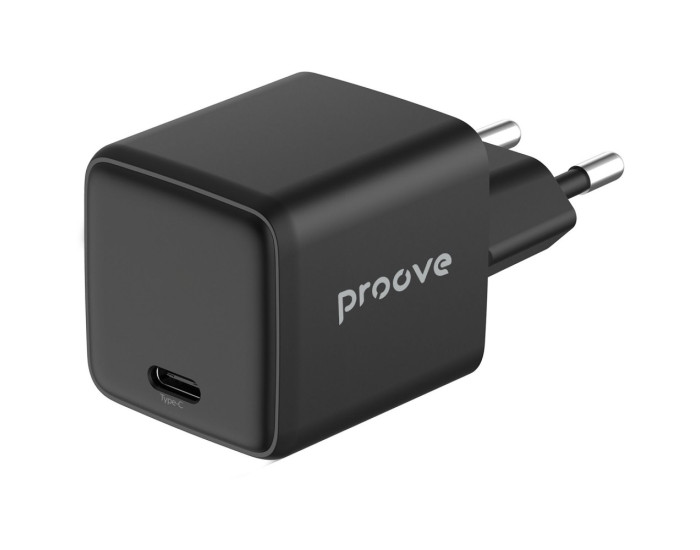 Сетевое зарядное устройство Proove Pocket GaN 25W (Type-C) (Черный  Black)
