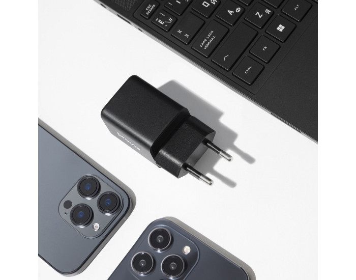 Сетевое зарядное устройство Proove Pocket GaN 25W (Type-C) (Черный  Black)