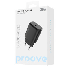 Сетевое зарядное устройство Proove Silicone Power 2 25W (Type-C) (Белый  White)