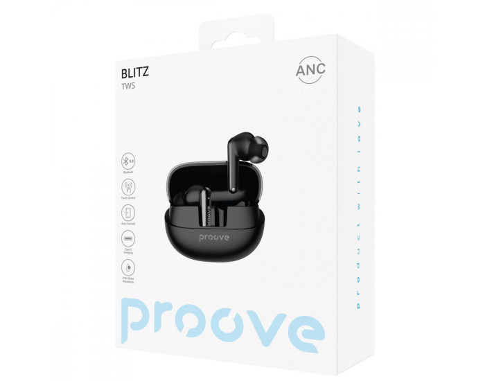 Бездротові Hаушники Bluetooth Proove Blitz TWS with ANC Beige