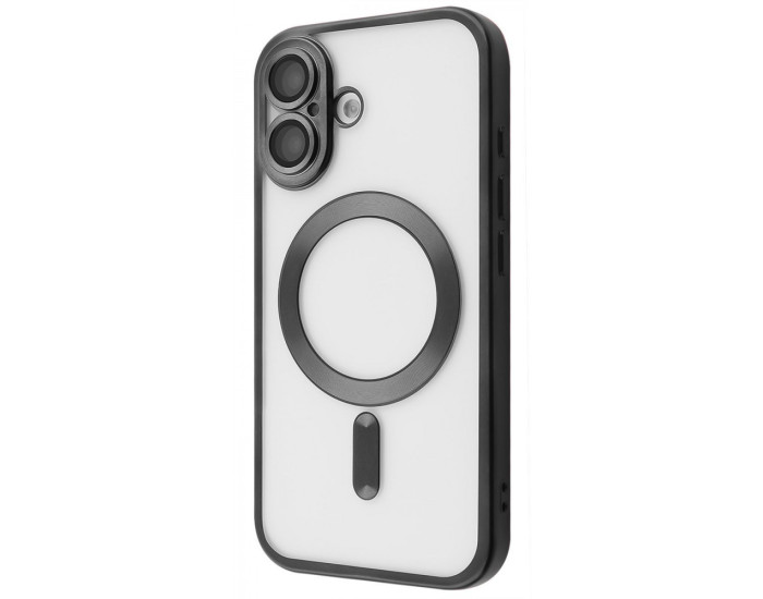 Чехол-силикон Metal Matte Case with MagSafe iPhone 17 Black