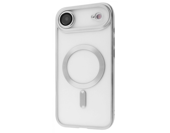 Чехол-силикон Metal Matte Case with MagSafe iPhone Air White Titanium