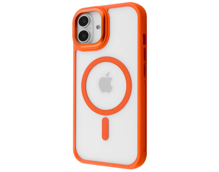 Чехол-силикон Proove Clear Essence Case with Magnetic Ring iPhone 17 Orange