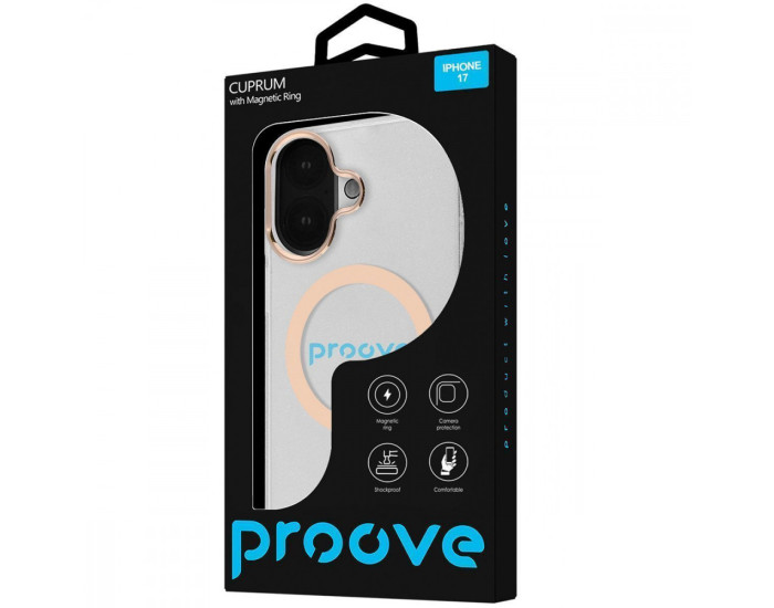 Чехол-силикон Proove Cupum Case with Magnetic Ring iPhone 17 White