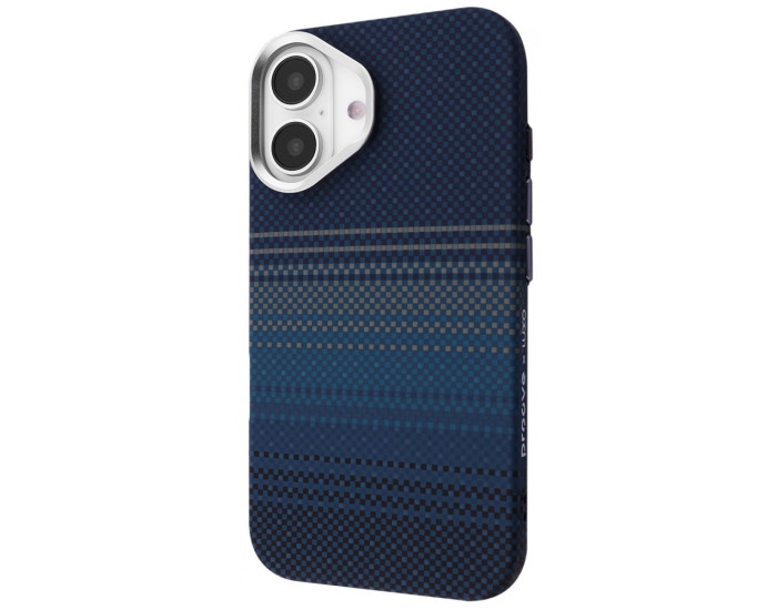 Чехол-силикон Proove Gleam Case with Magnetic Ring iPhone 17 Blue Stripes