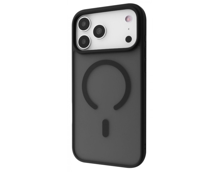 Чехол-силикон WAVE Matte Insane Case with MagSafe Ring iPhone 17 Pro Black 