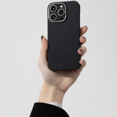 Чехол-силикон Proove Carbon Slim with Magnetic Ring iPhone 17 Pro (Black)