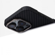 Чехол-силикон Proove Carbon Slim with Magnetic Ring iPhone 17 Pro (Black)