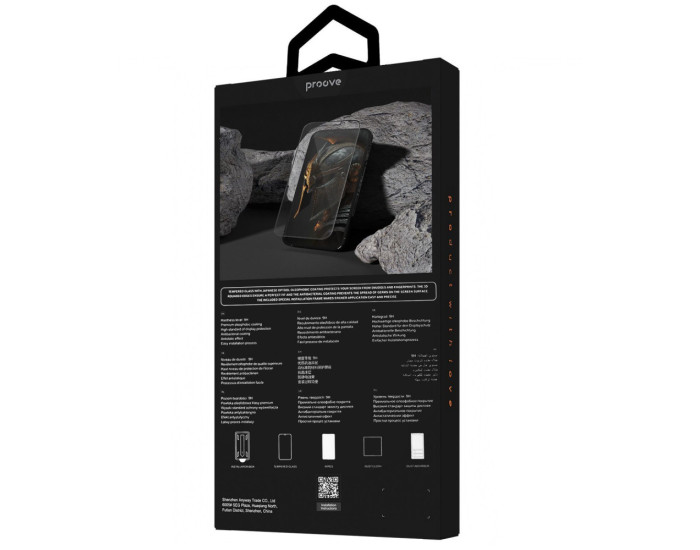 Захисне Скло Proove Achilles Installation Box iPhone 15 Pro Max, Black