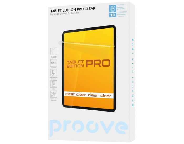 Защитная гидрогелевая пленка Proove Hydrogel Screen Protection (TABLET EDITION PRO) Clear