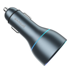 Автомобільне зарядний пристрій Proove Super Charge 130W 2 TYPE-C + USB Gray