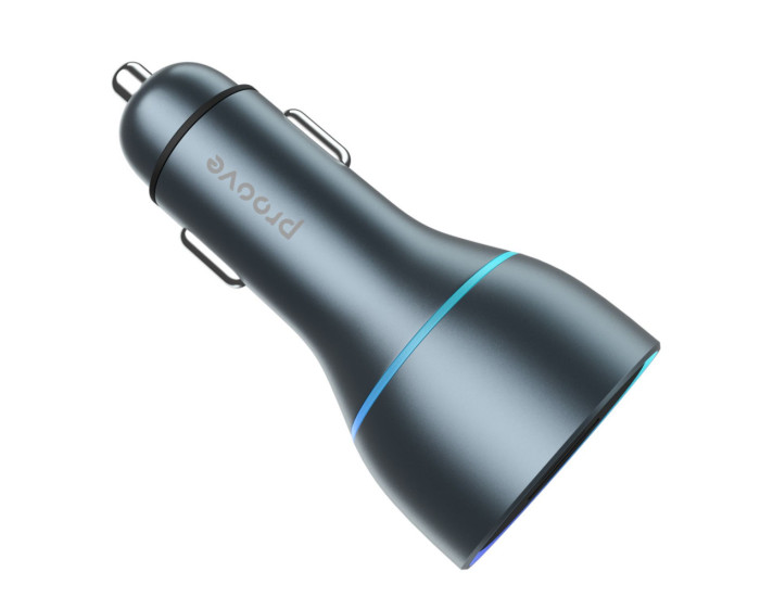 Автомобільне зарядний пристрій Proove Super Charge 130W 2 TYPE-C + USB Gray