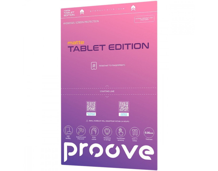 Захисна гідрогелева плівка Proove Hydrogel Screen Protection (TABLET EDITION) Matte