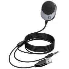 Автомобильный FM-Модулятор Hoco E150 Path AUX BT Receiver + кабель, Metal gray