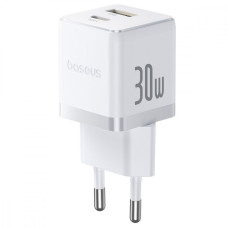 Мережеве зарядний пристрій Baseus Palm Type-C + USB 30W (P1011160A213-00) White