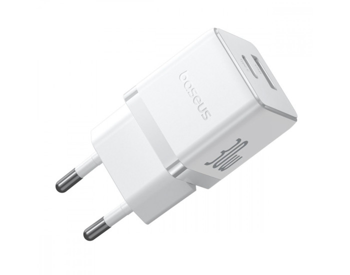Мережеве зарядний пристрій Baseus Palm Type-C + USB 30W (P1011160A213-00) White