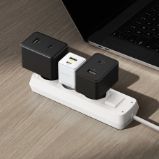Мережеве зарядний пристрій Baseus Palm Type-C + USB 30W (P1011160A213-00) White