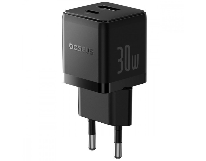 Мережеве зарядний пристрій Baseus Palm Type-C + USB 30W (P1011160A113-00) Black