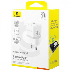Мережеве зарядний пристрій Baseus Palm Type-C + USB 30W (P1011160A113-00) Black