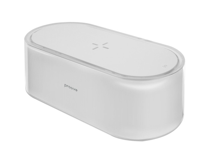 Ночник Proove Multicolor Glow 1200mAh с безпроводной зарядкой, White