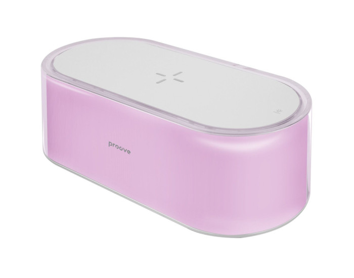 Ночник Proove Multicolor Glow 1200mAh с безпроводной зарядкой, White