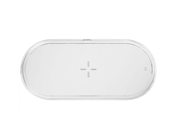 Ночник Proove Multicolor Glow 1200mAh с безпроводной зарядкой, White