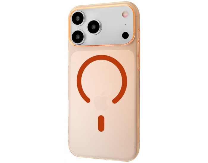 Чехол-силикон Proove Crystal Case with Magnetic Ring iPhone 17 Pro (Cosmic orange)