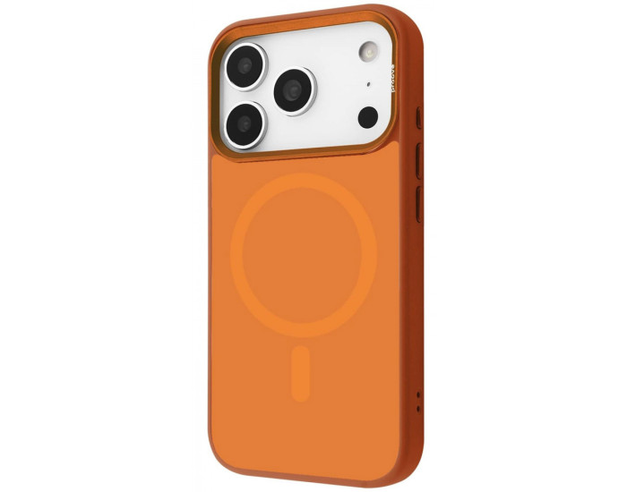 Чехол-силикон Proove Sapphire Case with Magnetic Ring iPhone 17 Pro  (Cosmic orange)