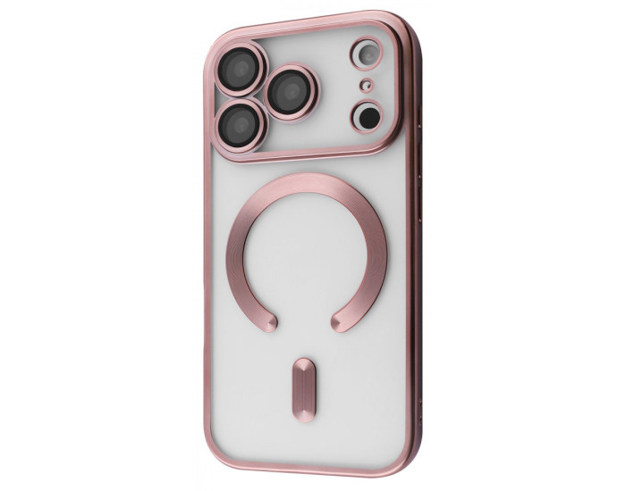 Чехол-силикон Metal Matte Case with MagSafe iPhone 17 Pro Max Desert Titanium