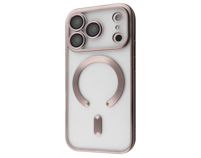 Чехол-силикон Metal Matte Case with MagSafe iPhone 17 Pro Max Natural Titanium