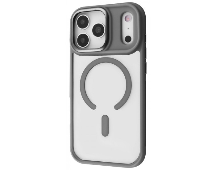 Чехол-силикон Proove Clear Essence Case with Magnetic Ring iPhone 17 Pro Max Gray