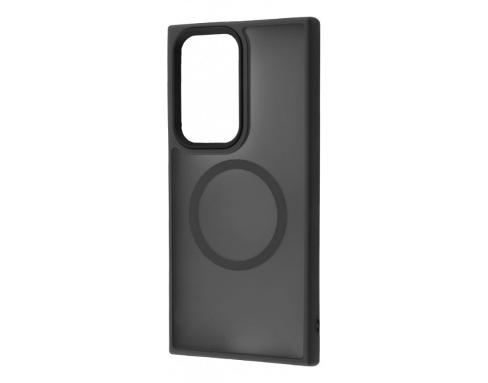 Чохол-силікон WAVE Matte Insane Case with MagSafe Ring Samsung S23 Ultra Black