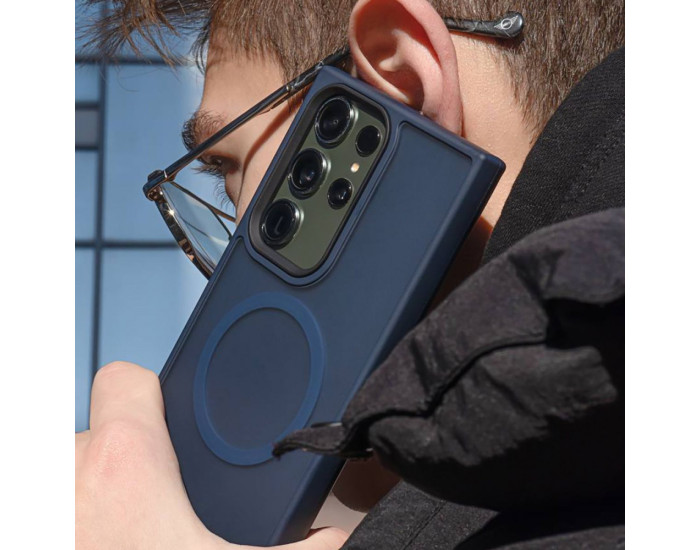 Чохол-силікон WAVE Matte Insane Case with MagSafe Ring Samsung S23 Ultra Black