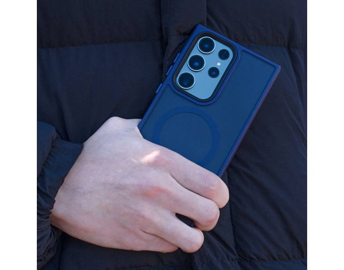 Чохол-силікон WAVE Matte Insane Case with MagSafe Ring Samsung S23 Ultra Black