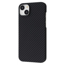 Чехол-силикон WAVE Premium Carbon Slim with Magnetic Ring iPhone 14 Plus /15 Plus Black