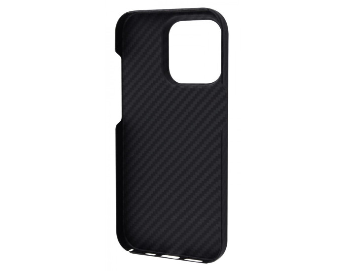 Чехол-силикон WAVE Premium Carbon Slim with Magnetic Ring iPhone 14 Plus /15 Plus Black