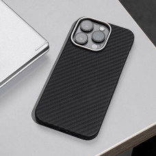 Чехол-силикон WAVE Premium Carbon Slim with Magnetic Ring iPhone 14 Plus /15 Plus Black