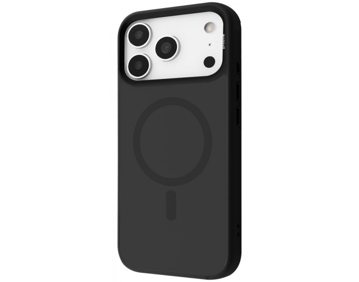 Чехол-силикон Proove Sapphire Case with Magnetic Ring iPhone 17 Pro Max (Black titanium)