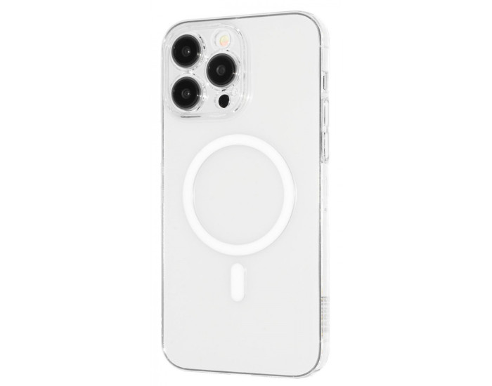 Чехол-силикон Proove Crystal Case with MagSafe Ring iPhone 15 Pro Прозрачный