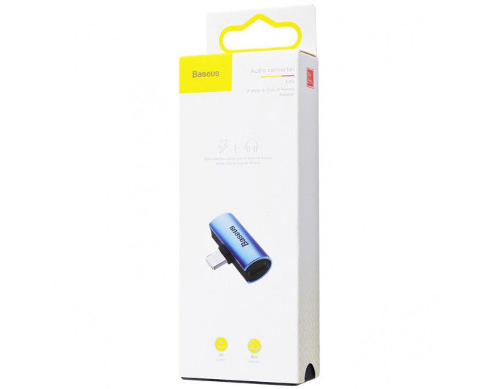 Переходник Baseus L46 Lightning to Lightning + AUX