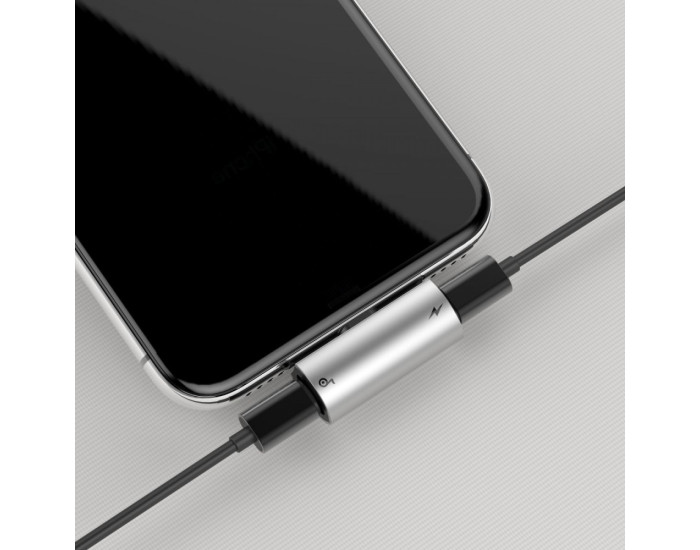Переходник Baseus L46 Lightning to Lightning + AUX
