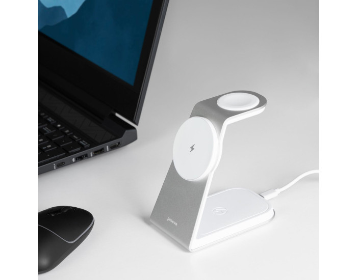 Бездротова зарядка Proove Omni Power 3 in 1 White