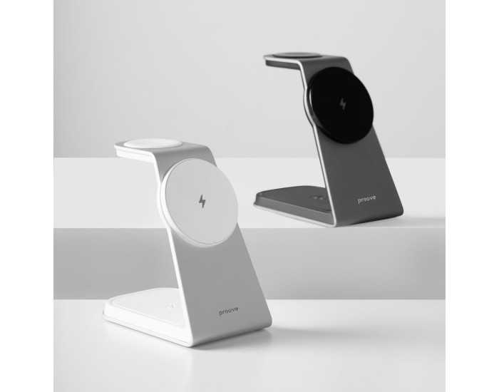 Бездротова зарядка Proove Omni Power 3 in 1 White