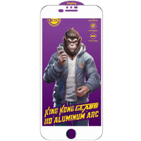 Захисне Скло 6D Anti-static Purple iPhone 7/ 8, Білий