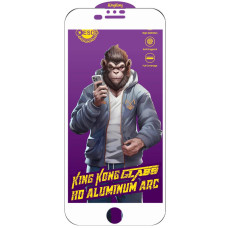 Защитное стекло 6D Anti-static Purple iPhone 7/ 8, Белый