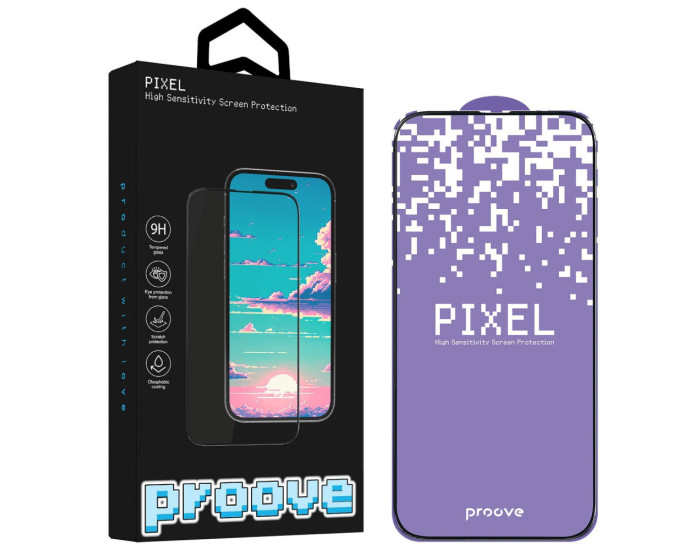 Захисне Скло Proove PIXEL iPhone 13 Pro Max /14 Plus Black