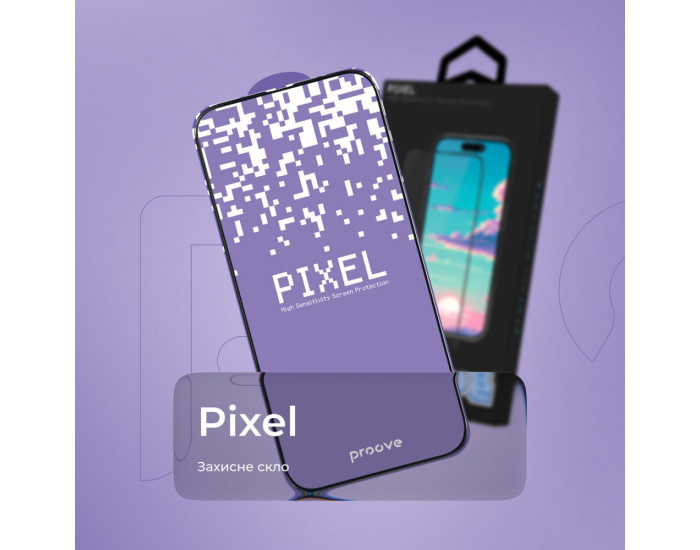 Захисне Скло Proove PIXEL iPhone 13 Pro Max /14 Plus Black