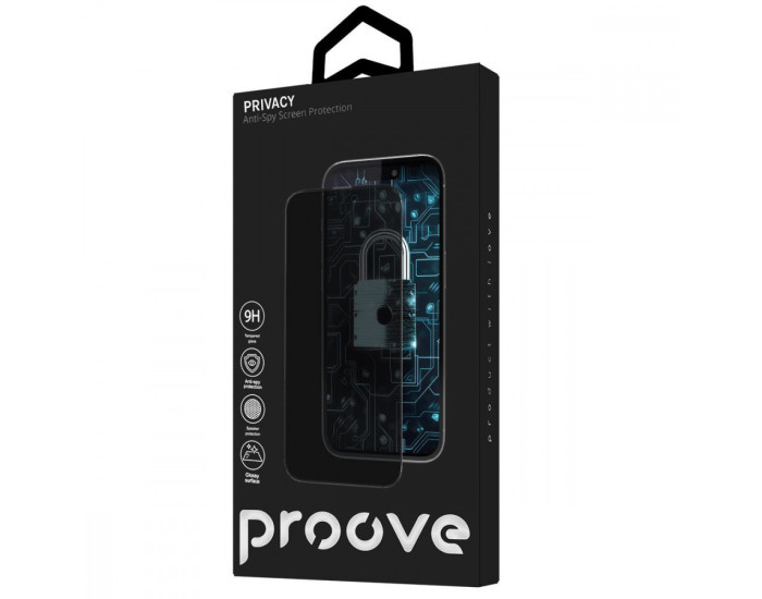 Захисне Скло Proove Privacy iPhone 16 Pro /17, Black
