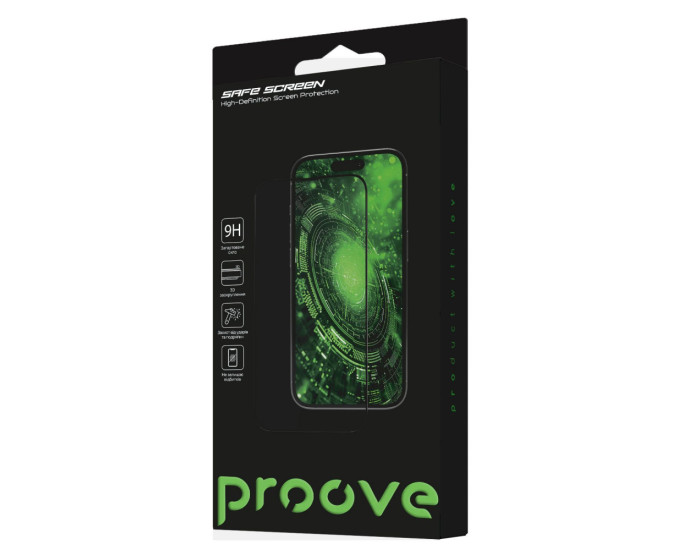 Захисне Скло Proove Safe iPhone 14 Pro /15 /16, Black