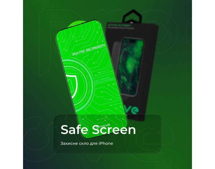 Защитное стекло Proove Safe Screen iPhone 17 Air, Black